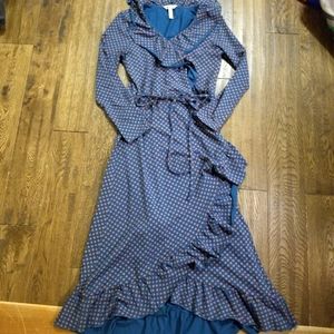 Matilda Jane teal ruffle dress